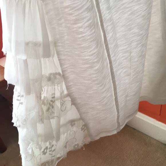 Anthro "Lilka" white flowy tank top - Picture 7 of 8